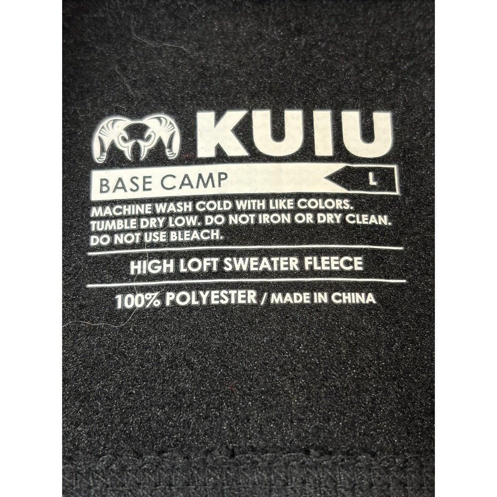 KUIU Base Camp High Loft Sweater Fleece Vest Mens Large Black Full Zip PO 002682 - Picture 4 of 10